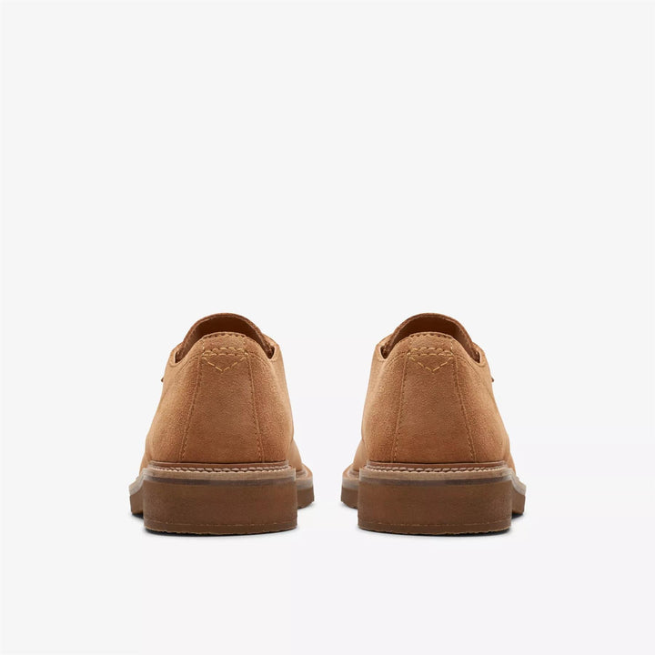 Clarks Wide Fit Shoes Mens in Light Tan Suede - Image 1