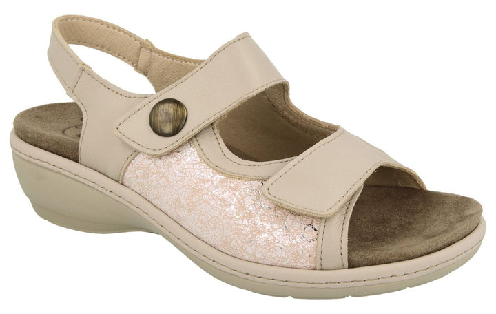 Womens Wide Fit DB Watford Sandals in Sky Blue Nubuck - Image 1