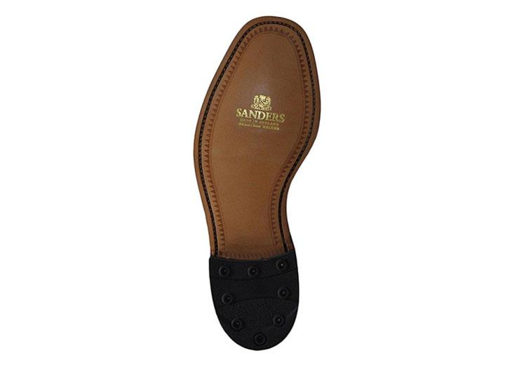 Mens Wide Fit Sanders Oxford Shoes in Black - Image 1