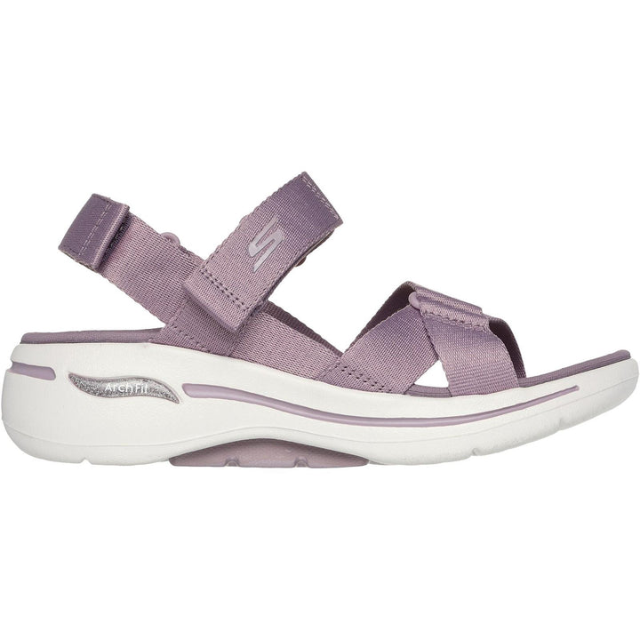 Women's Wide Fit Skechers 141451 Go Walk Flex Sublime Sandals in Navy - Image 1