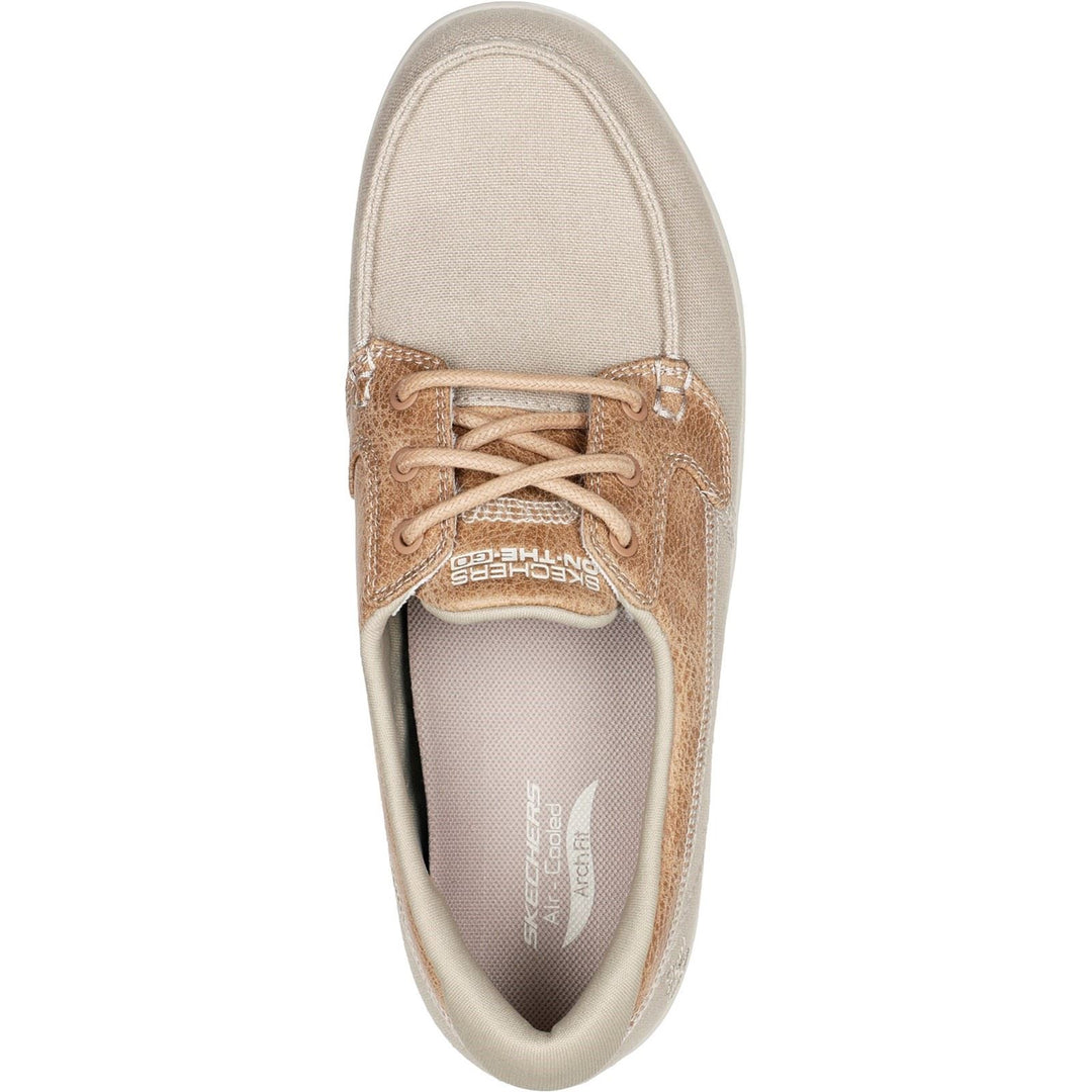 Women's Wide Fit Skechers 136620 Arch Fit Uplift Cruise'n By Trainers in Natural - Image 5