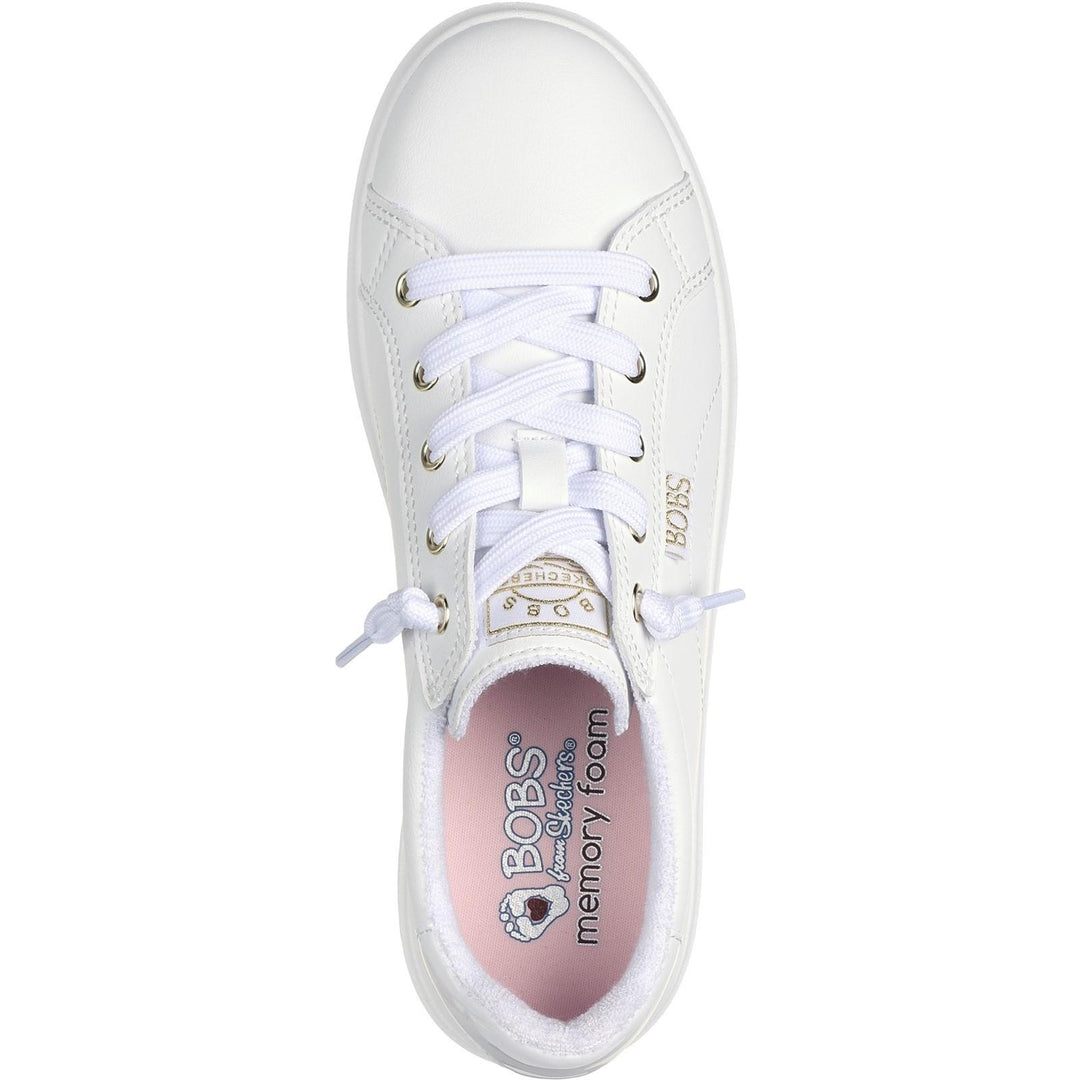 Women's Wide Fit Skechers 114456W D-Vine Instan Delight Trainers in White - Image 5