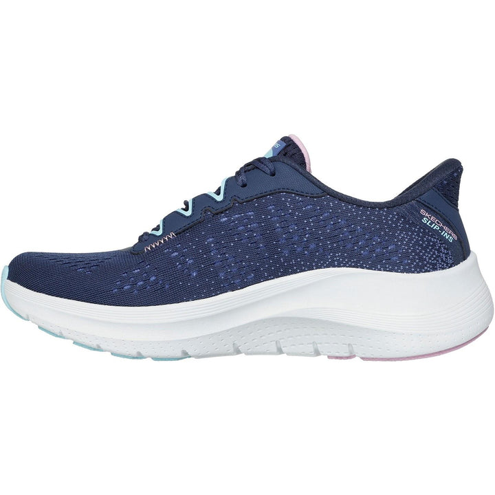 Women's Wide Fit Skechers 150333 Slip-ins Arch Fit 2.0 Fresh Space Trainers in Black/Multi - Image 1