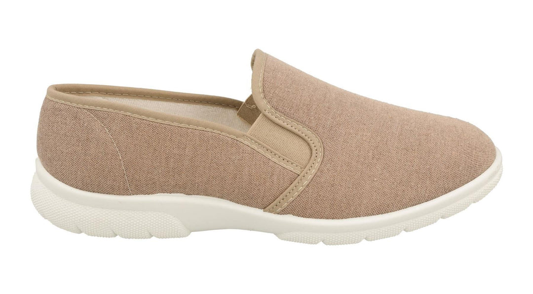 Mens Wide Fit DB Arnold Canvas in Denim Blue - Image 7