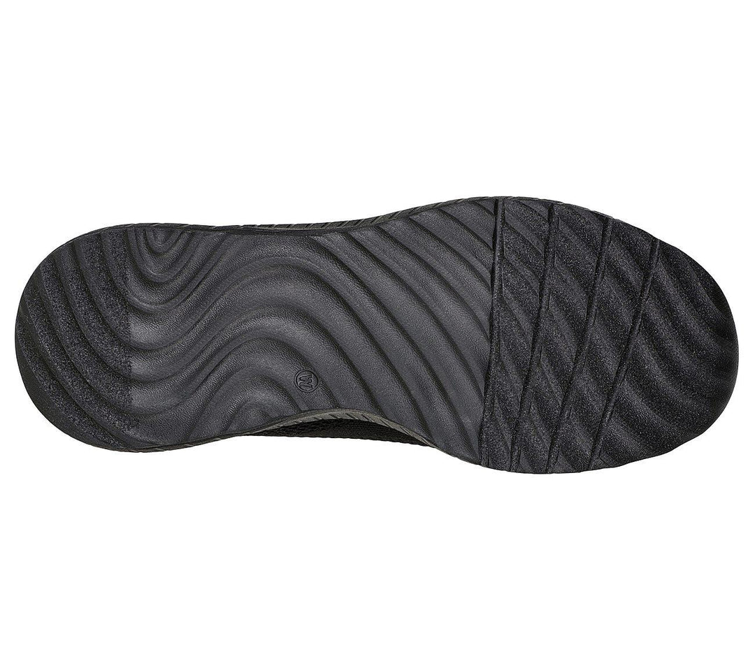 Womens Wide Fit Skechers Bobs Squad Chaos Face Off 117209 Vegan Trainers - Black in Black - Image 6