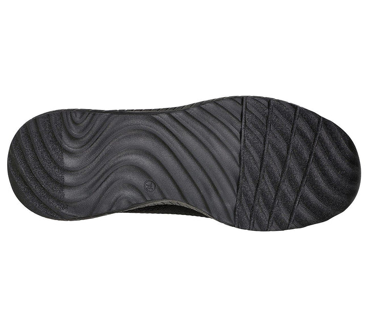 Womens Wide Fit Skechers Bobs Squad Chaos Face Off 117209 Vegan Trainers - Black in Black - Image 1