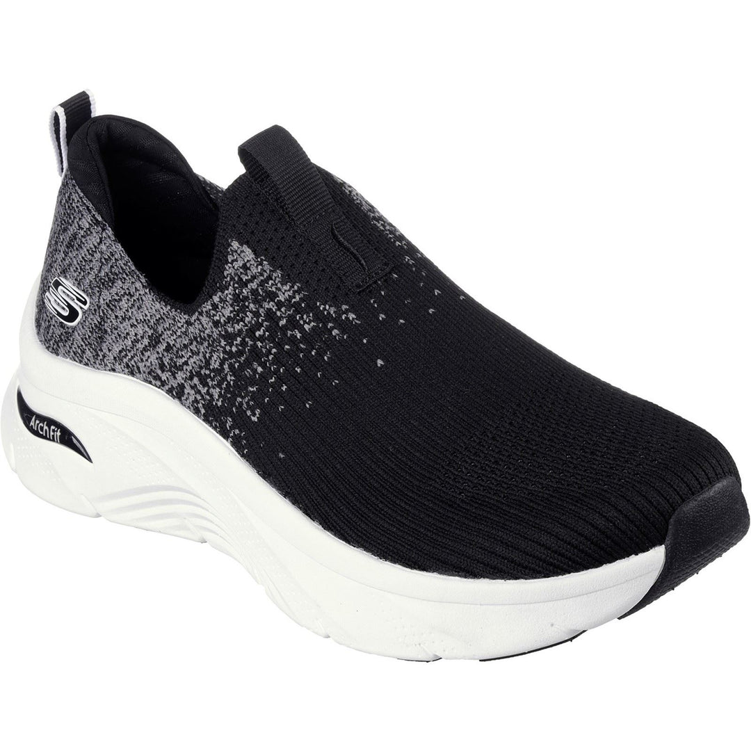 Women's Wide Fit Skechers 149684 Arch Fit D'Lux Key Journey Trainers - Black in Black - Image 3
