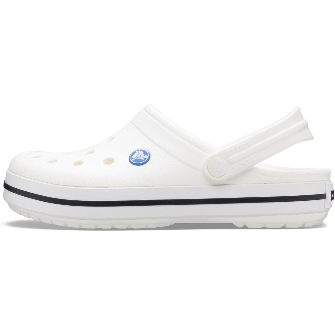 Men's Crocs 11016 Crocband Clog Sandals in White - Image 5