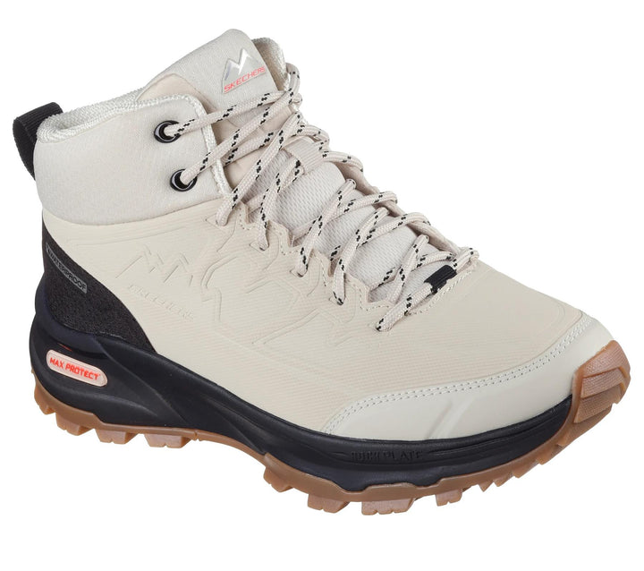 Women's Wide Fit Skechers 180203 Max Protect Legacy Weekend Getaway Boots in Natural/Black - Image 1