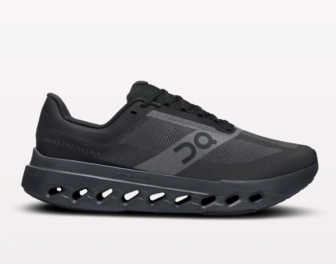 Women's Wide Fit On Cloudsurfer Next Wide Training Shoes in Black/Eclipse - Image 2