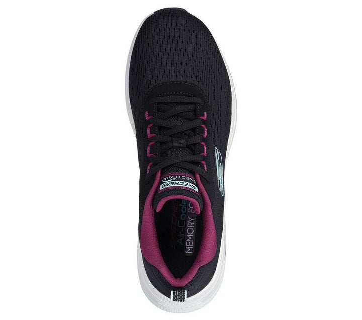 Women's Wide Fit Skechers 150131 Skech Air Meta - Aired Out Trainers in Charcoal/Multi - Image 1