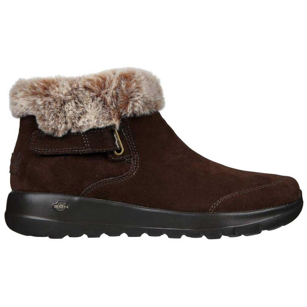 Women's Wide Fit Skechers 144041 On The Go Joy - First Glance Boots in Black/Grey - Image 7