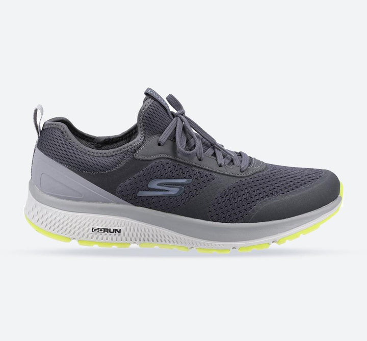 Men's Wide Fit Skechers 220102 GOrun Consistent Trainers - Charcoal/Lime in Charcoal/Lime - Image 1
