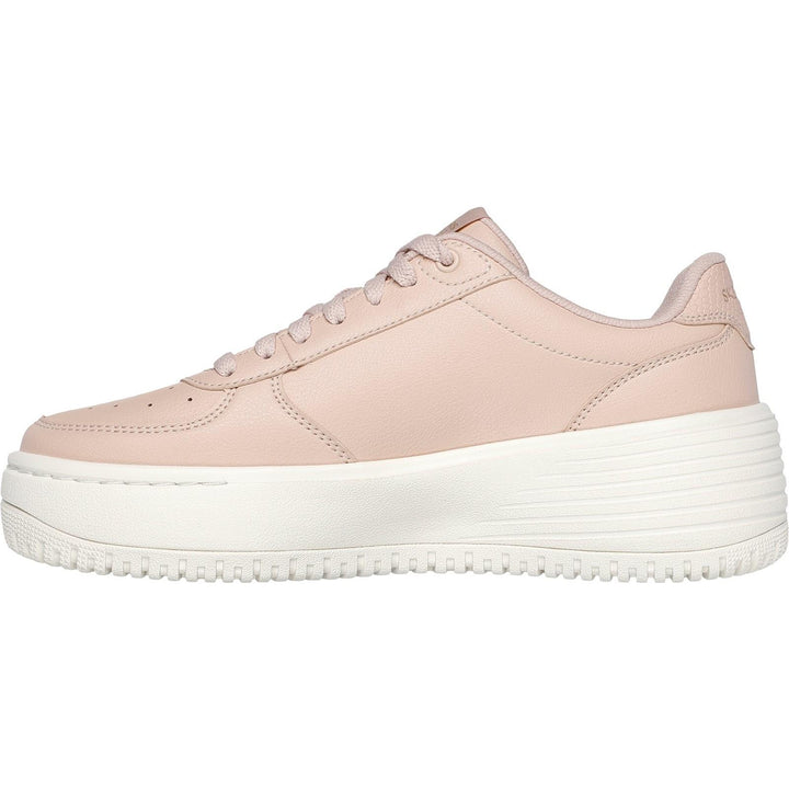 Women's Wide Fit Skechers 185110 Court Classics Grand 92 Be Lifted Trainers - Nude in Nude - Image 1