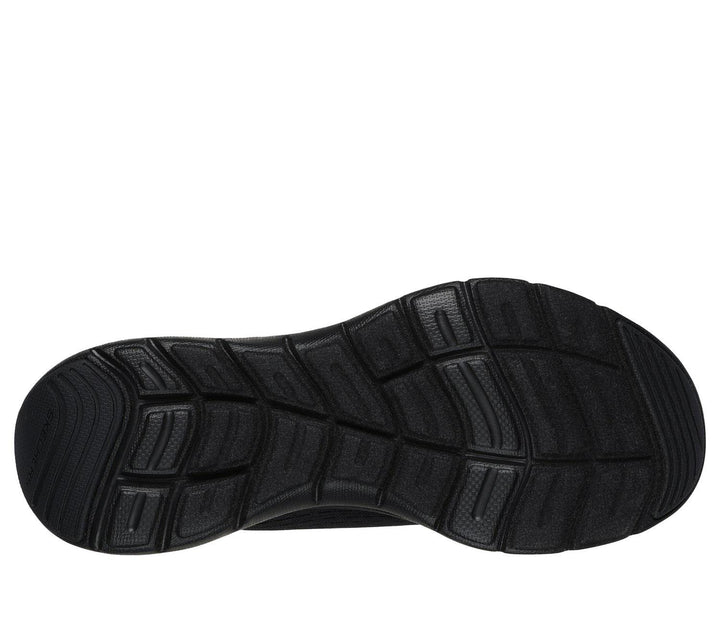 Women's Wide Fit Skechers 150201W Flex Appeal 5.0 New Path Trainers in Navy/Blue - Image 1