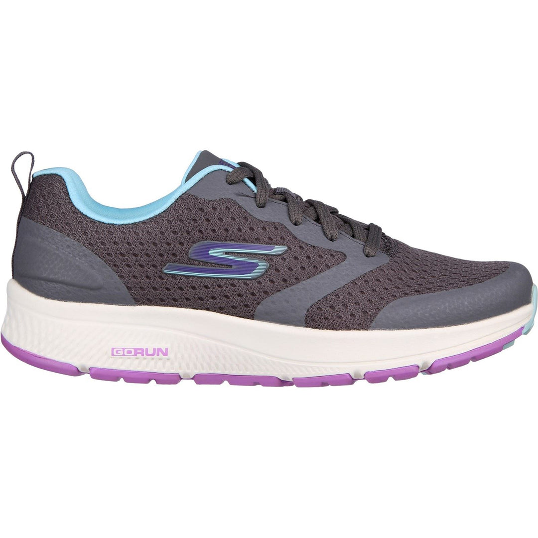 Women's Wide Fit Skechers 128277 GO RUN Consistent Intensify X Trainers in Charcoal/Blue - Image 2