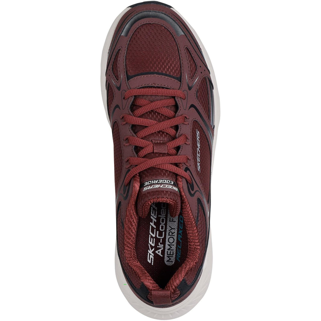 Men's Relaxed Fit Skechers 232844 Edgeride Exodis Trainers in Burgundy - Image 5