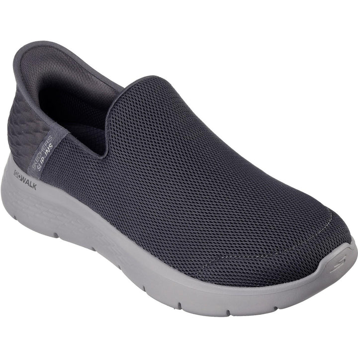 Men's Wide Fit Skechers 216491 Slip-ins Go Walk Flex Trainers in Black - Image 1