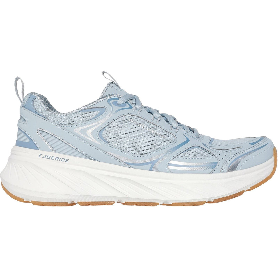 Women's Relaxed Fit Skechers 150475 Edgeride Silver Eclipse Trainers in Pink - Image 8