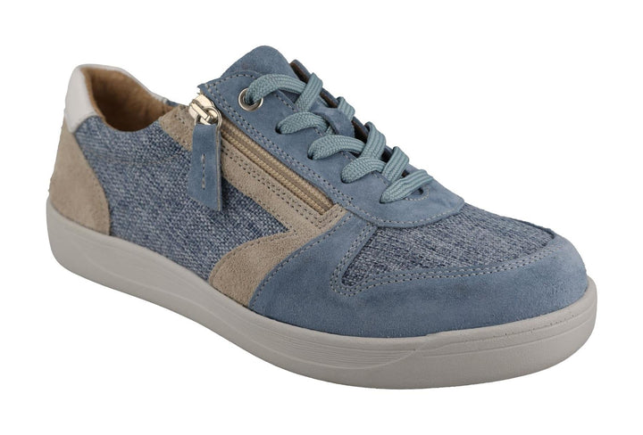 Women's Wide Fit DB Cedar Shoes in Beige - Image 1