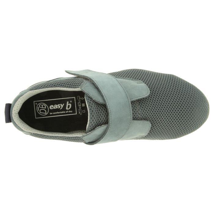 Men's Wide Fit DB Andy Canvas Shoes in Black Mesh Tex / Nubuck - Image 10