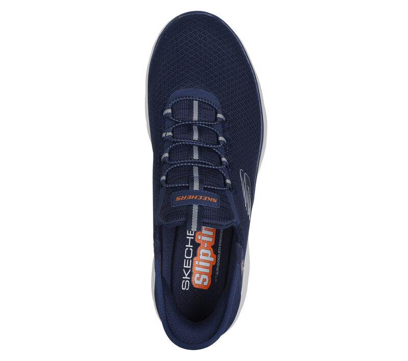 Men's Wide Fit Skechers 232457 Slip-ins Summits High Range Trainers in Black - Image 10