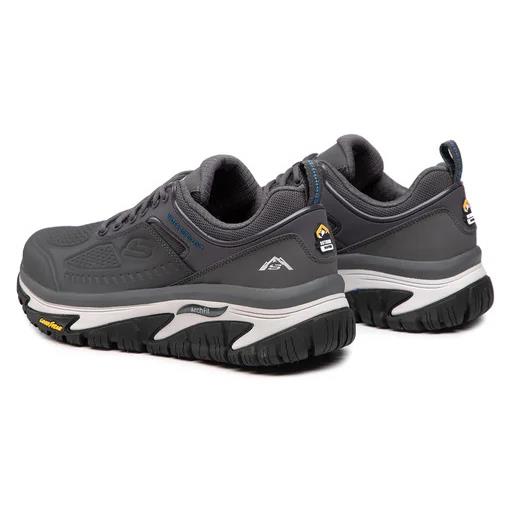 Men's Wide Fit Skechers Arch Fit 237333 Road Walker Recon Good Year Trainers in Charcoal - Image 4