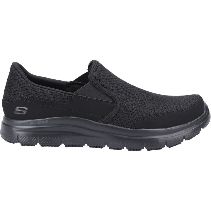 Men's Wide Fit Skechers 77048EC Flex Advantage McAllen SR Trainers in Black - Image 1