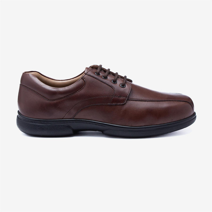 Mens Wide Fit Tredd Well Ross Shoes in Black - Image 1