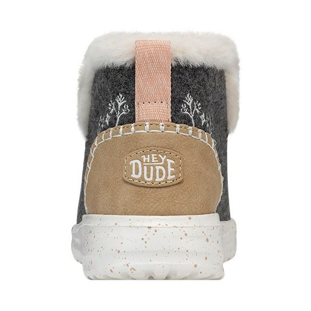 Women's Heydude 40208 Denny Wool Faux Shearling Ankle Boots in Grey - Image 5