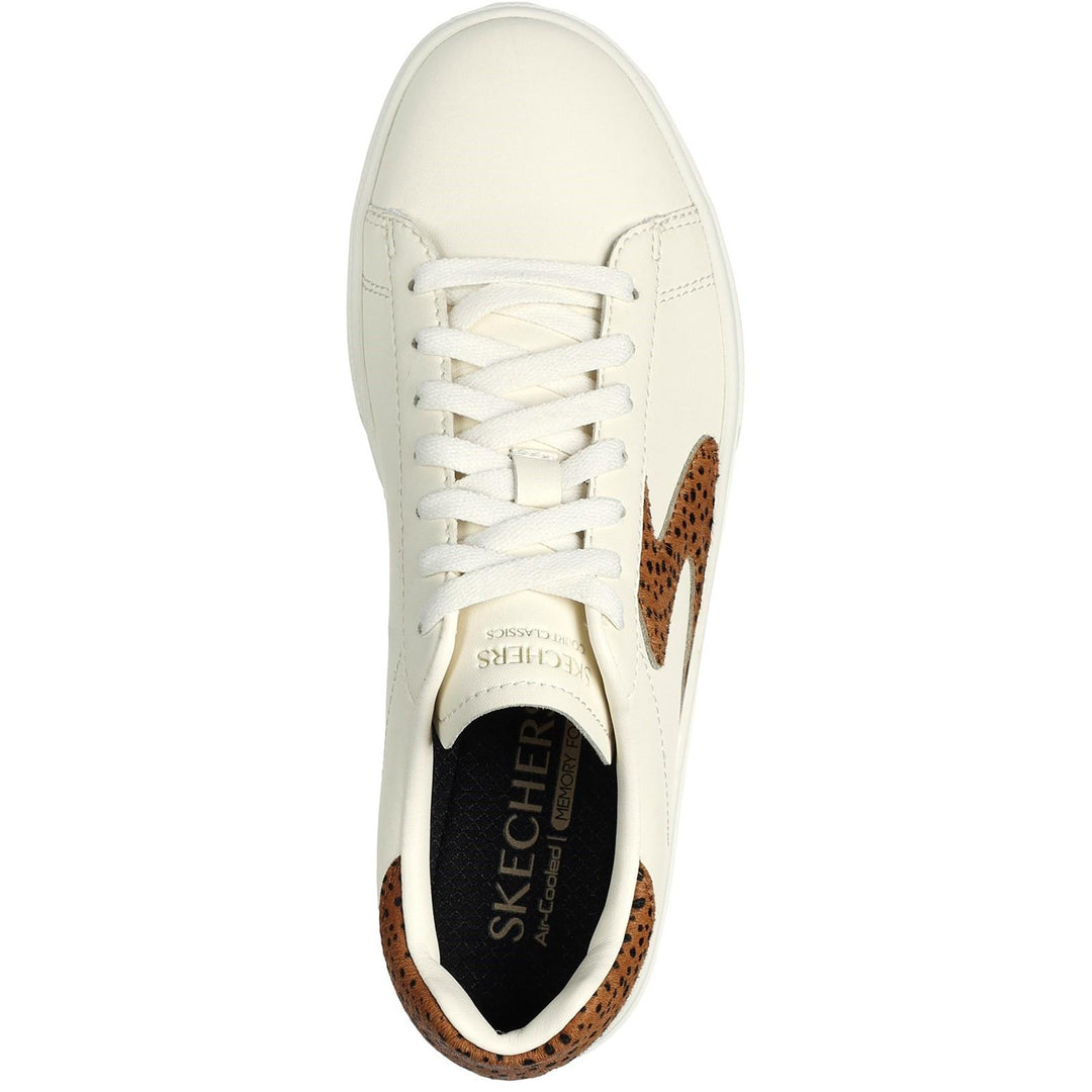 Women's Wide Fit Skechers 185003 Eden Feel Fierc Trainers in Natural/Brown - Image 5