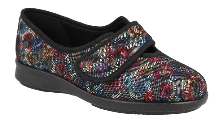 Women's Wide Fit DB Shrew Shoes in Black Multi - Image 1