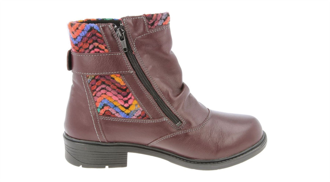 Womens Wide Fit DB Rainbow Boots in Black / Pattern - Image 9