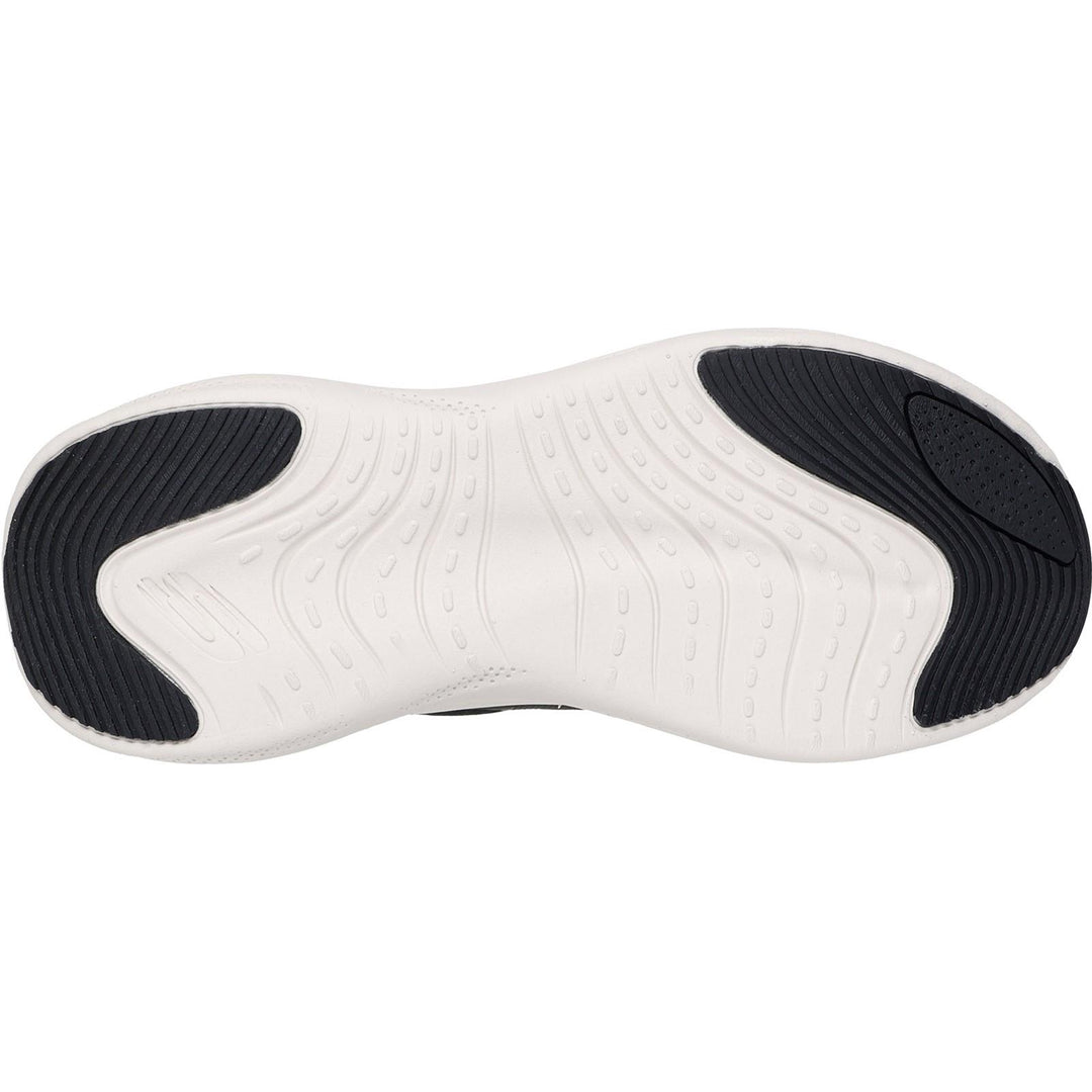 Women's Wide Fit Skechers 150565 Slip-ins Skech Cloud Plush Horizon Trainers in Black/White - Image 6