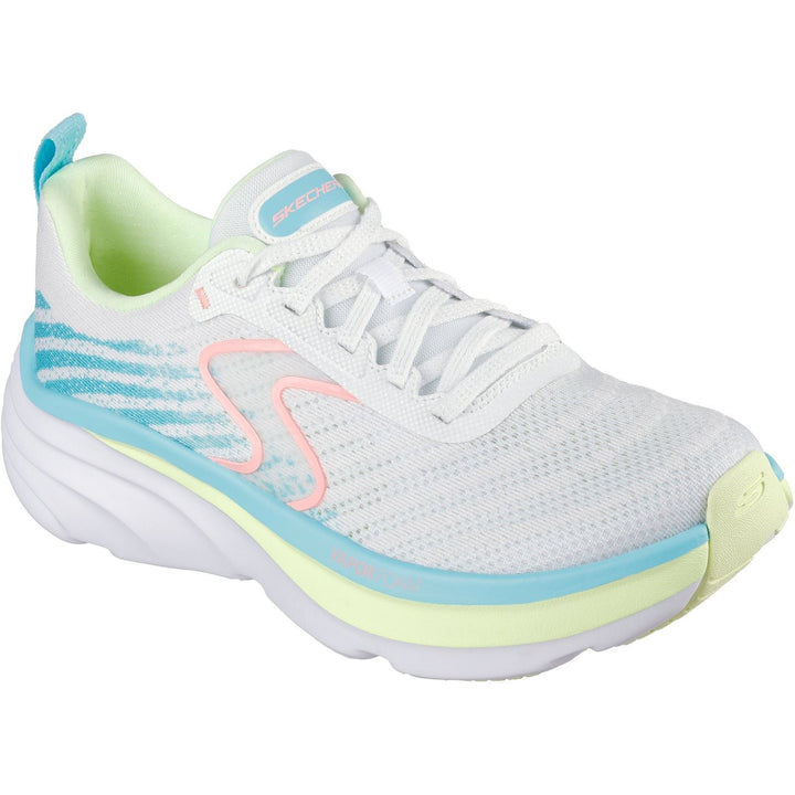 Women's Relaxed Fit Skechers 150583 D'lux Vapor Cool Breeze Trainers in White/Multi - Image 1