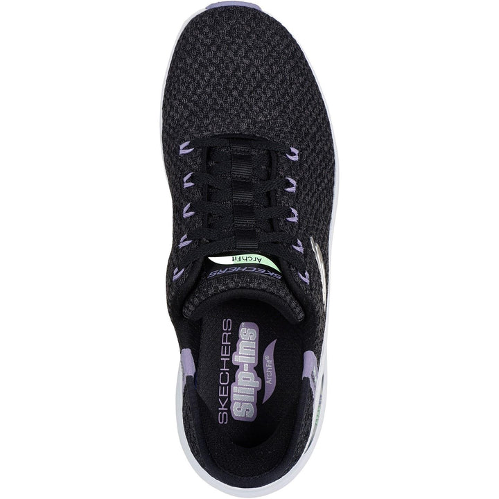 Women's Wide Fit Skechers 150322 Slip-ins Arch Fit 2.0 Trainers in Black/Multi - Image 1