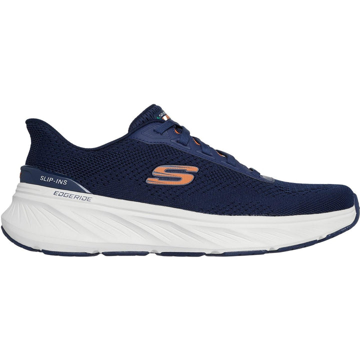 Men's Relaxed Fit Skechers 232846 Slip-ins Sport Edgeride Erlson Trainers in Navy/Orange - Image 1
