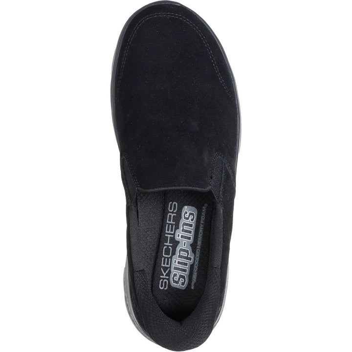 Women's Wide Fit Skechers 125508 Slip-ins Go Walk Flex Trainers in Black - Image 1