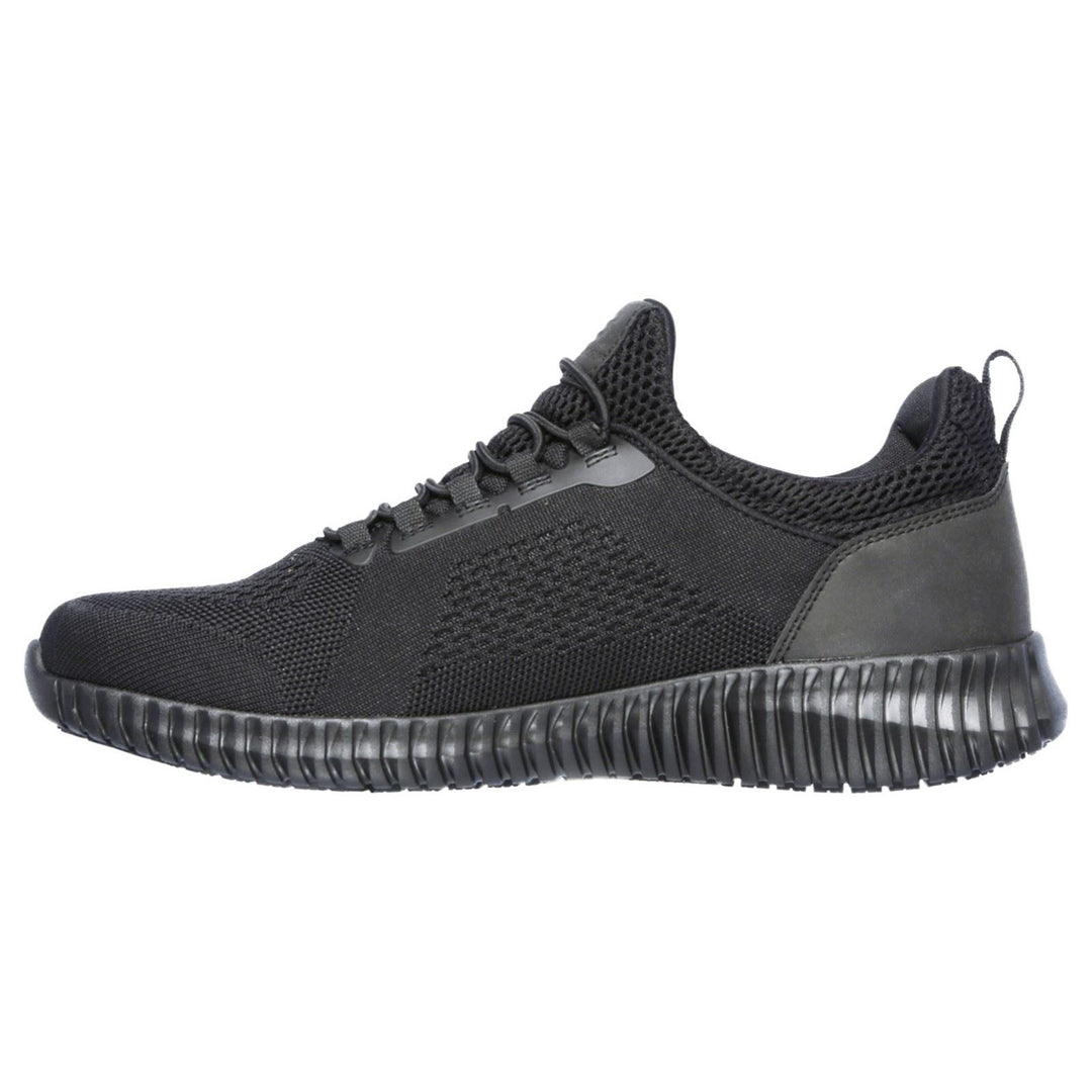 Men's Wide Fit Skechers 77188EC Cessnock Occupational Trainers - Black in Black - Image 5