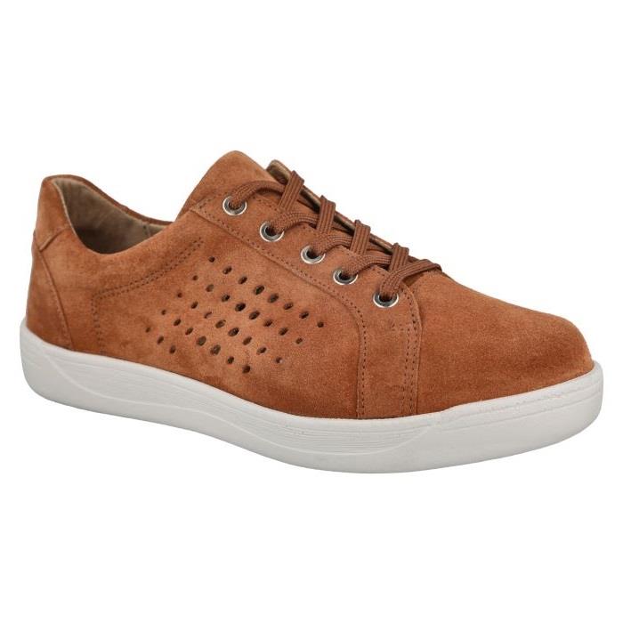 Women's Wide Fit DB Aleen Shoes in Sky Blue Suede - Image 10