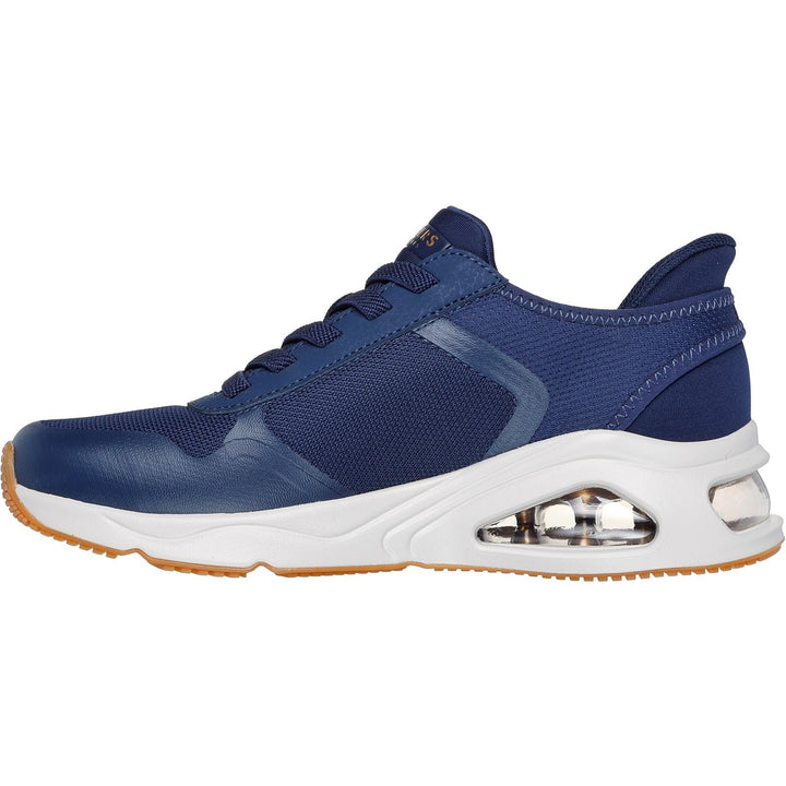 Women's Wide Fit Skechers 177116 Slip-ins Tres Air Uno Easy Steppers Trainers in Navy - Image 1