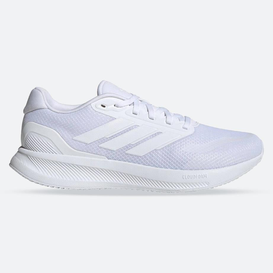Men's Wide Fit Adidas Runfalcon 5 Walking/Running Trainers in Black/White - Image 18
