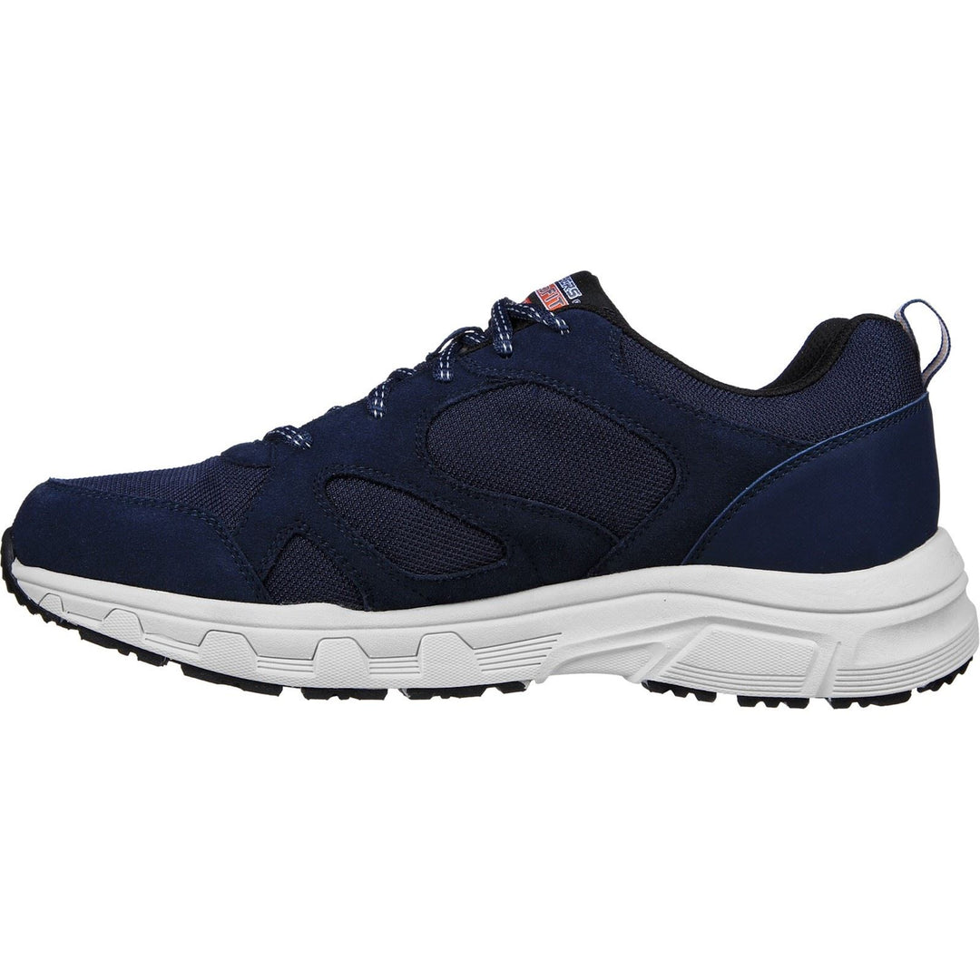Men's Wide Fit Skechers 237348 Oak Canyon Sunfair Trekking Low Cut Trainers - Navy/Orange in Navy/Orange - Image 4