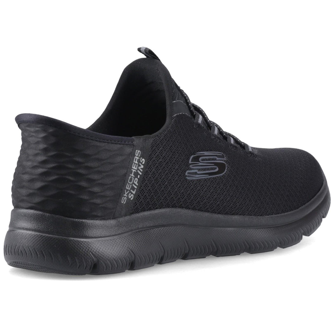 Men's Wide Fit Skechers Slip-ins 232457 High Range Summits Trainers in Black - Image 4