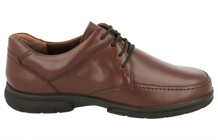 Mens Wide Fit DB Morgan 2 Shoes in Black Leather - Image 1