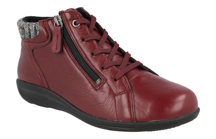 Women's Wide Fit DB Pipit Boots in Black Stretch Lea - Image 1