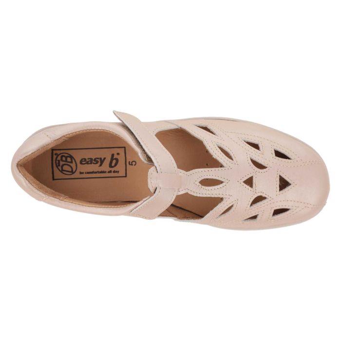 Women's Wide Fit DB Ayla Shoes in Navy Leather - Image 11