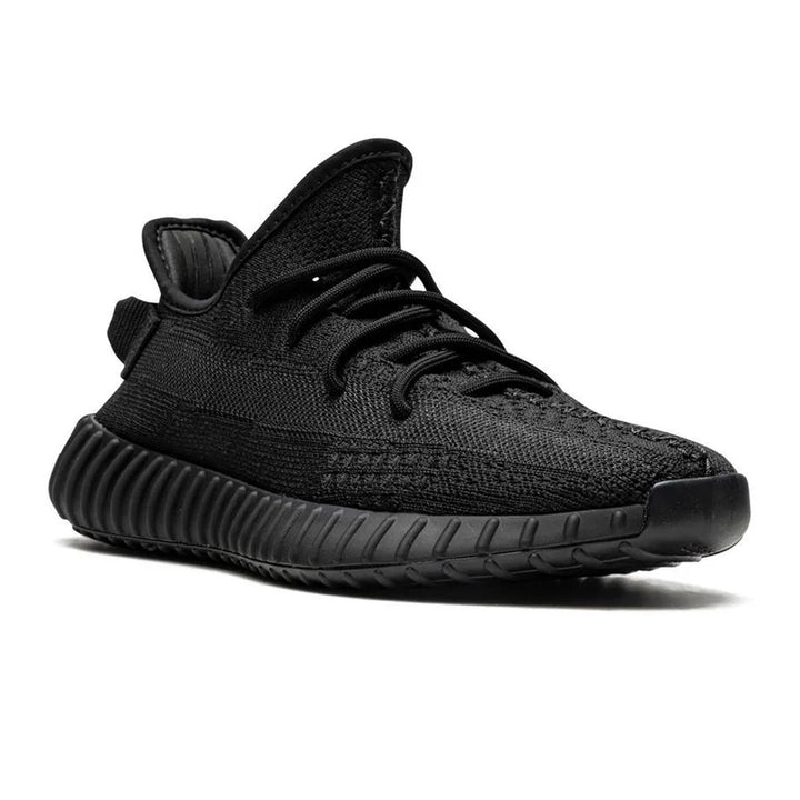 Men's Wide Fit Adidas Yeezy Boost 350 V2 Onyx Walking Trainers in Black - Image 1