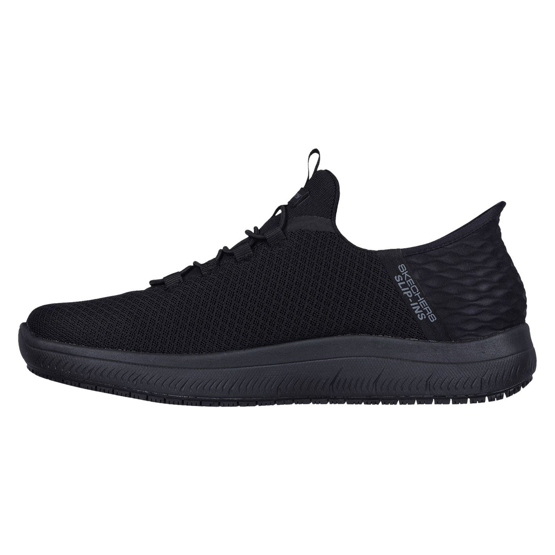 Men's Wide Fit Skechers 200205 Summits Slip-ins Colsin Work Trainers in Black - Image 3