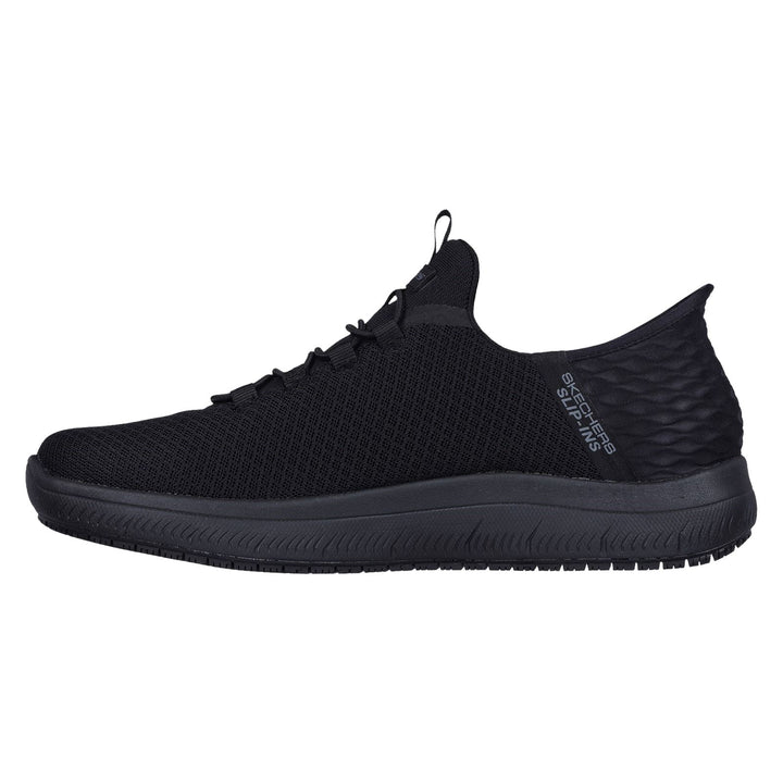 Men's Wide Fit Skechers 200205 Summits Slip-ins Colsin Work Trainers in Black - Image 1